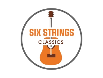 Six String Classics logo design by ElonStark
