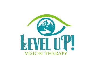 LEVEL UP! Vision Therapy logo design by ElonStark
