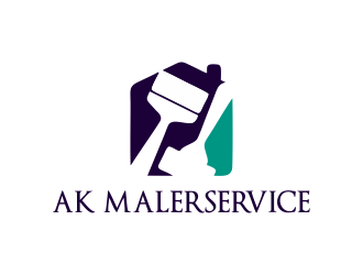 AK Malerservice logo design by JessicaLopes