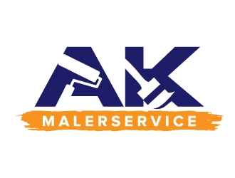 AK Malerservice logo design by jaize