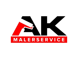 AK Malerservice logo design by jaize