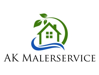 AK Malerservice logo design by jetzu