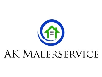 AK Malerservice logo design by jetzu