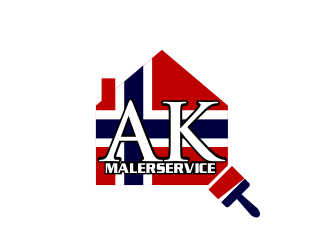 AK Malerservice logo design by Dhieko
