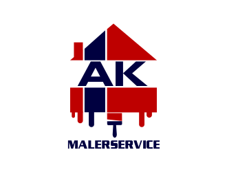 AK Malerservice logo design by Dhieko