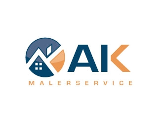 AK Malerservice logo design by sanworks