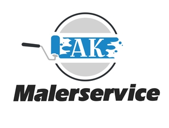 AK Malerservice logo design by Arrs