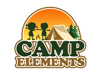 Camp Elements logo design by kunejo