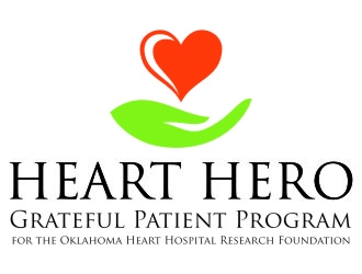 Heart Hero Grateful Patient Program for the Oklahoma Heart Hospital Research Foundation logo design by jetzu