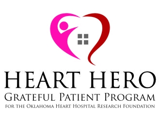 Heart Hero Grateful Patient Program for the Oklahoma Heart Hospital Research Foundation logo design by jetzu