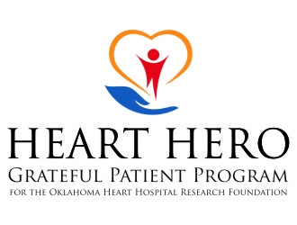 Heart Hero Grateful Patient Program for the Oklahoma Heart Hospital Research Foundation logo design by jetzu