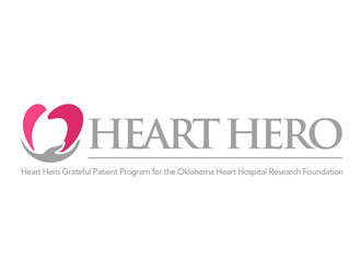 Heart Hero Grateful Patient Program for the Oklahoma Heart Hospital Research Foundation logo design by kunejo