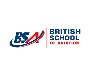 BRITISH SCHOOL OF AVIATION logo design by bougalla005