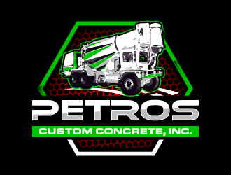Petros Custom Concrete, Inc. logo design by PRN123