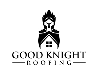 Good Knight Roofing logo design by Webphixo