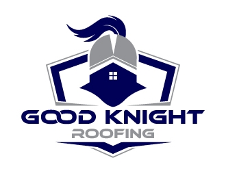 Good Knight Roofing logo design by uttam