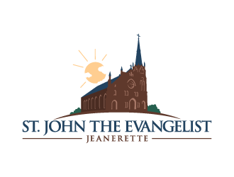 St. John the Evangelist, Jeanerette logo design by lestatic22