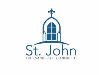 St. John the Evangelist, Jeanerette logo design by nikkl