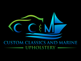 Custom Classics and Marine Upholstery  logo design by hidro