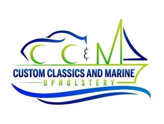 Custom Classics and Marine Upholstery  logo design by karjen