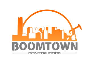 Boomtown Construction logo design by beejo