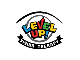 LEVEL UP! Vision Therapy logo design by Foxcody