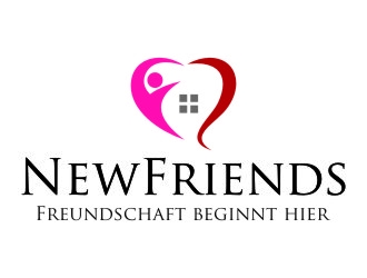 NewFriends (company name) Freundschaft beginnt hier. (Slogan) logo design by jetzu
