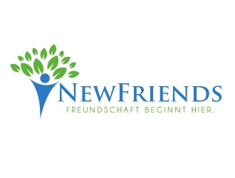 NewFriends (company name) Freundschaft beginnt hier. (Slogan) logo design by ElonStark