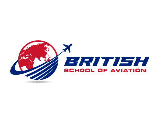 BRITISH SCHOOL OF AVIATION logo design by pencilhand