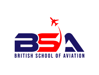 BRITISH SCHOOL OF AVIATION logo design by denfransko