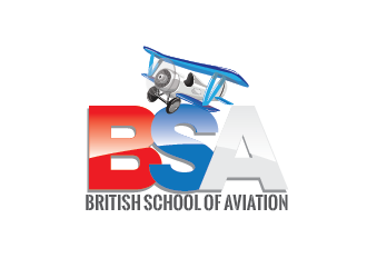 BRITISH SCHOOL OF AVIATION logo design by pixeldesign