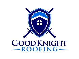 Good Knight Roofing logo design by jaize