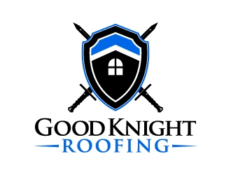Good Knight Roofing logo design by jaize