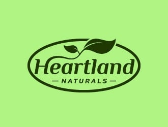 Heartland Naturals logo design by DesignPal