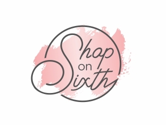 Shop on Sixth logo design by GenttDesigns