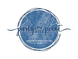 Party on the Point- Milton School Social 2019 logo design by dchris