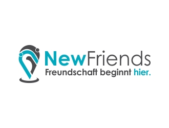 NewFriends (company name) Freundschaft beginnt hier. (Slogan) logo design by cikiyunn