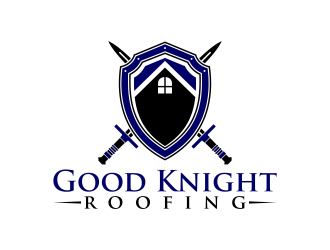 Good Knight Roofing logo design by pakNton