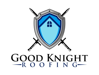 Good Knight Roofing logo design by Mbezz