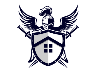 Good Knight Roofing logo design by schiena