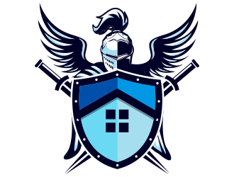 Good Knight Roofing logo design by schiena