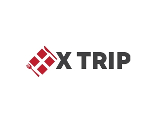 X Trip logo design by heba