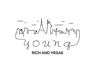 Young Rich and Vegas logo design by ROSHTEIN