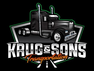 Krug & Sons Transportation logo design by daywalker