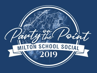 Party on the Point- Milton School Social 2019 logo design by jaize