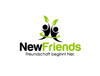NewFriends (company name) Freundschaft beginnt hier. (Slogan) logo design by Marianne