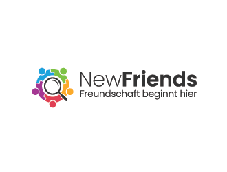 NewFriends (company name) Freundschaft beginnt hier. (Slogan) logo design by mhala