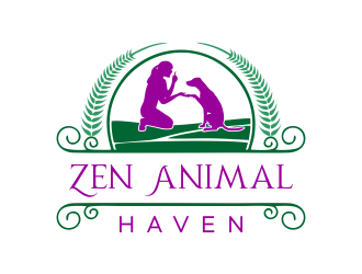 Zen Animal Haven logo design by ROSHTEIN