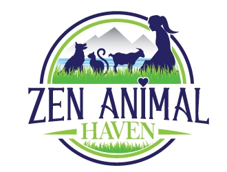Zen Animal Haven logo design by Upoops