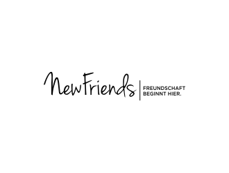 NewFriends (company name) Freundschaft beginnt hier. (Slogan) logo design by afra_art